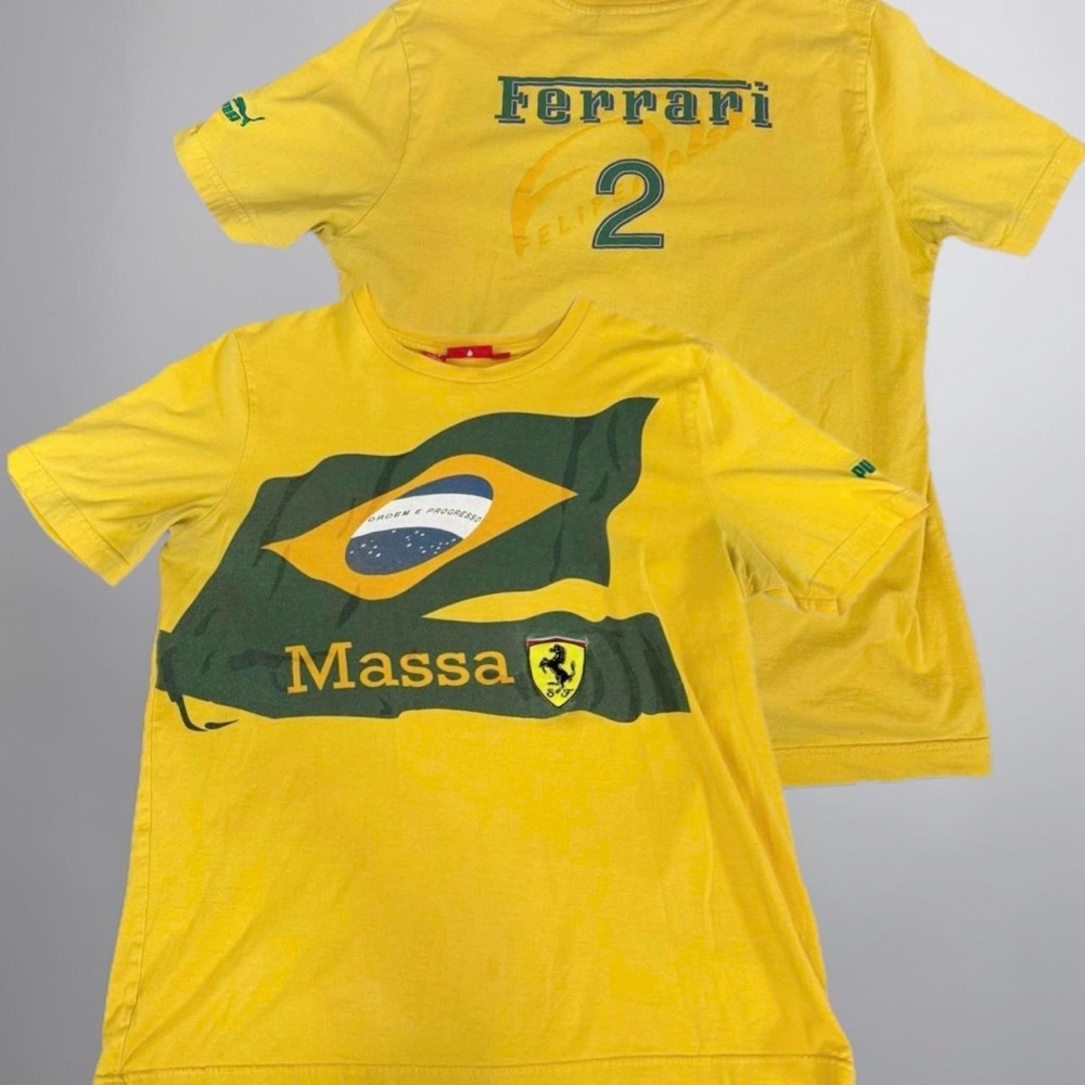 ⭐️ Ferrari Massa Brazil Yellow and green Tee